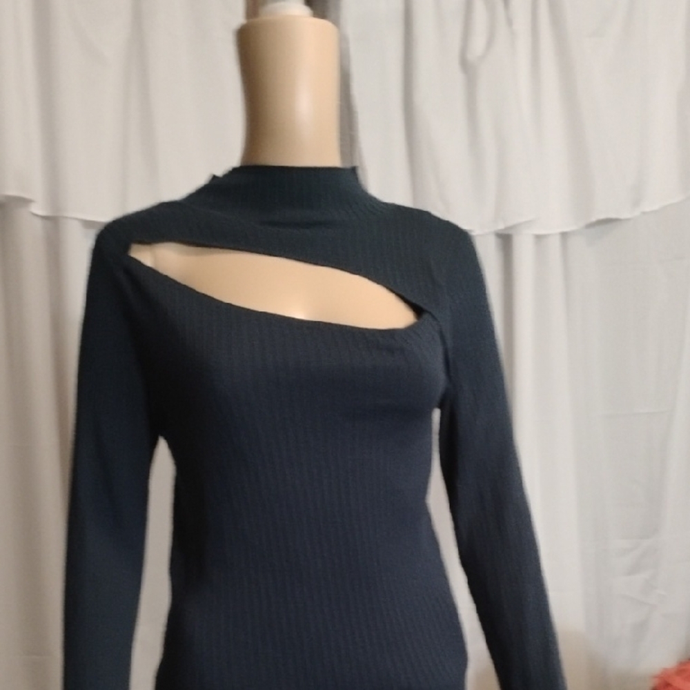 Chic Black Cutout Sweater